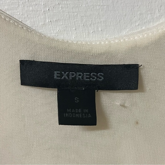 Vintage Express Y2K 90’s Babydoll Lace Sleeveless Tank Top Ivory Size Small. - Picture 4 of 8